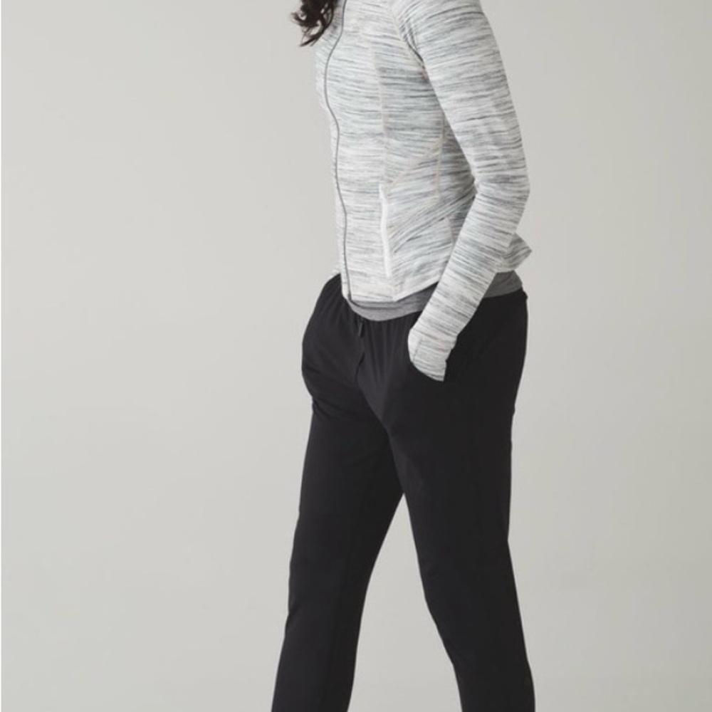 Lululemon Women's Heathered Gray Hustle in Your Bustle Long Sleeve Jacket 8 - Picture 2 of 16